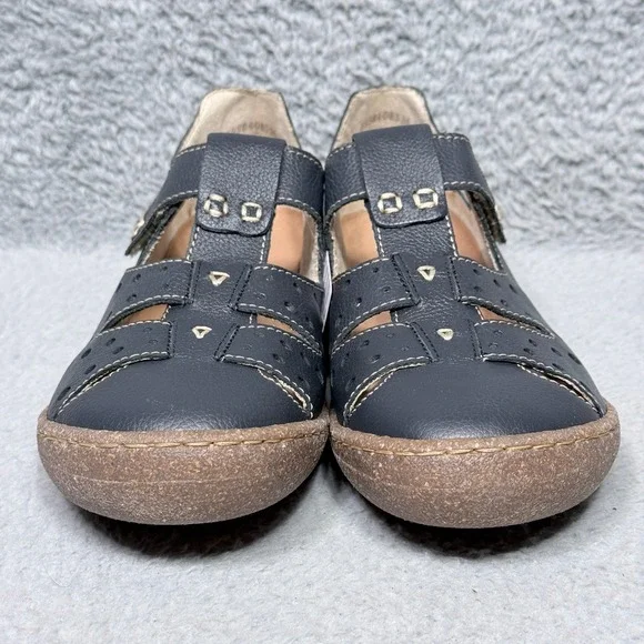 Rieker Antistress Womens Size 9.5 Close Toe Comfort Sandals Shoes Blue Leather - Picture 2 of 10